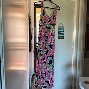 Lilly Pulitzer Villa Maxi Dress in The Vias Floral Tropical Print
